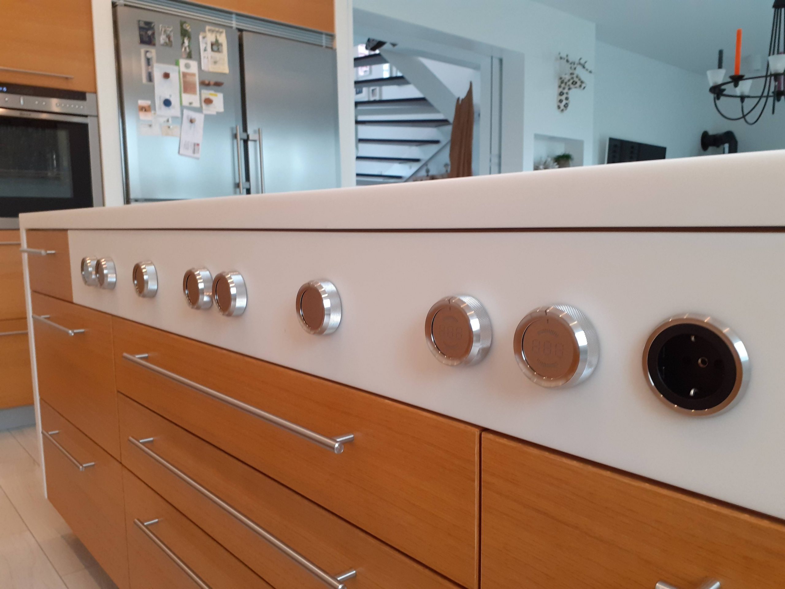 Highlight sind die Edelstahl Bora Bedienelemente